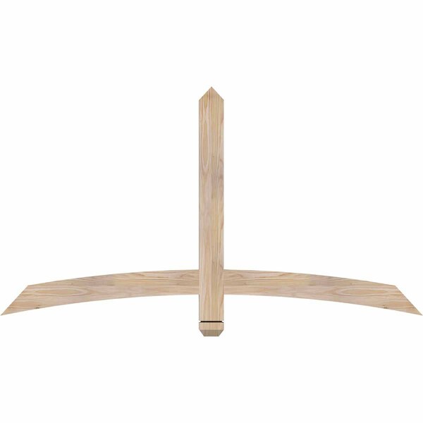 Ekena Millwork Bellingham Smooth Timber Gable Bracket, Douglas Fir, 60"W x 32"H x 1 1/2"D x 3 1/2"F, 13/12 Pitch GBW060X32X0204BEL00SDF - main